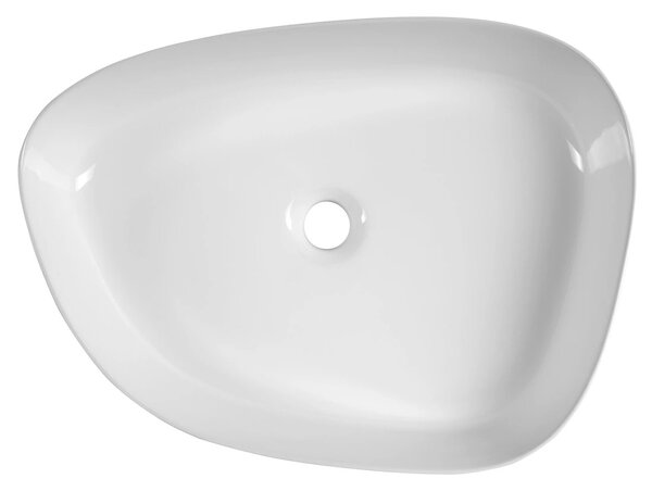 Aqualine Aqualine, Keramické umývadlo na dosku, 55x42cm, biela, 55421