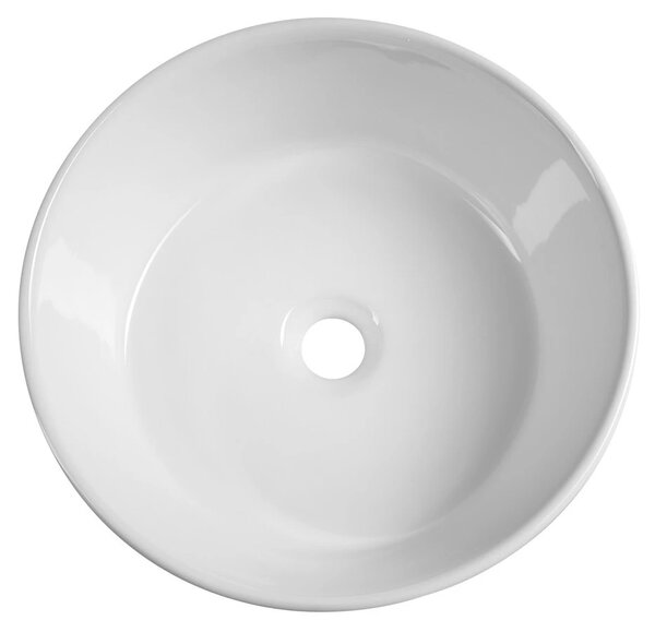 Aqualine Aqualine, Keramické umývadlo na dosku, priemer 40cm, biela, 40150