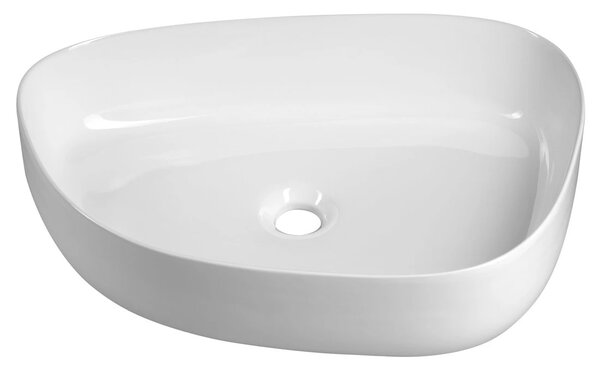 Aqualine Aqualine, Keramické umývadlo na dosku, 55x42cm, biela, 55421