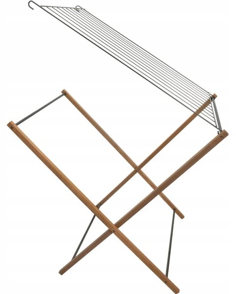 Erga Aurora Strong, drevený vešiak na sušenie bielizne 97,5x69,5x90 cm na postavenie, hnedá-čierna, ERG-SEP-1002SEPSULUNA