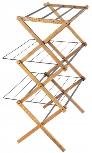 Erga Aurora Plus, vešiak na sušenie bielizne 69x49,5x97 cm na postavenie, hnedá-čierna, ERG-SEP-1265SUAURPLUD