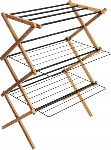 Erga Aurora Plus, vešiak na sušenie bielizne 69x49,5x97 cm na postavenie, hnedá-čierna, ERG-SEP-1265SUAURPLUD