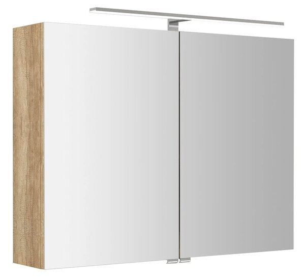 Sapho Sapho, RIWA galérka s LED osvetlením, 81x70x17cm, dub alabama, RIW080-0022