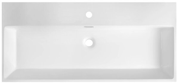 Sapho Sapho, AQUATIC umývadlo, liaty mramor, 100x46cm, biela, AT100