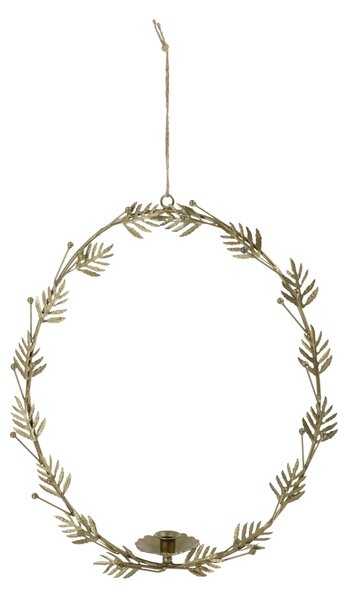 Nástenný svietnik Wreath Antique Brass