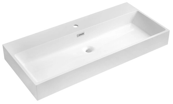 Sapho Sapho, AQUATIC umývadlo, liaty mramor, 100x46cm, biela, AT100