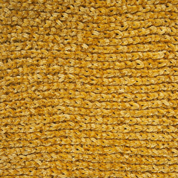 Deka na posteľ žltá 150 x 200 cm polyester mäkká pletená prikrývka do spálne a obývacej izby