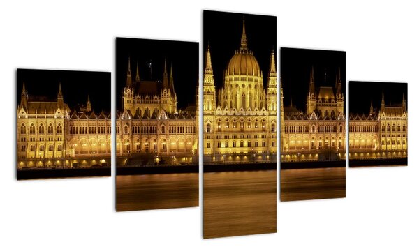 Budova parlamentu - Budapešť (Obraz 125x70cm)