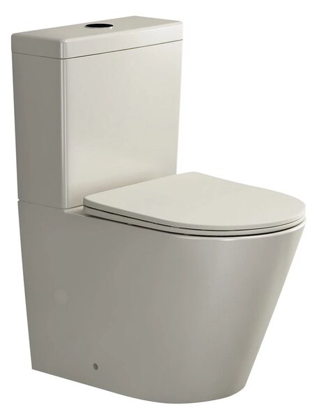 Sapho Sapho, PACO RIMLESS WC kombi misa s nádržkou, spodný/zadný odpad, ivory, PC1012WRBE