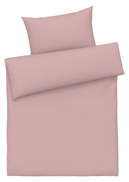 LIVARNO home Posteľná bielizeň z bavlneného saténu, 140 x 200 cm, (bledoružová) (100340893)