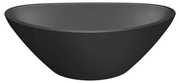 Laveo Vela, granitové umývadlo na dosku 340x200x130 mm, čierna, LAV-VGV1710T
