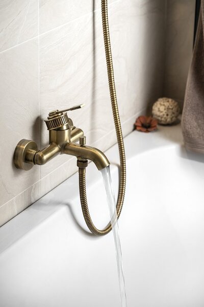 Sapho Sapho, VERSI nástenná vaňová batéria, bronz, RV010/18