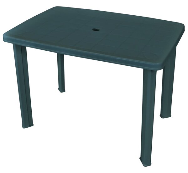 Záhradný stôl, zelený 101x68x72 cm, plast