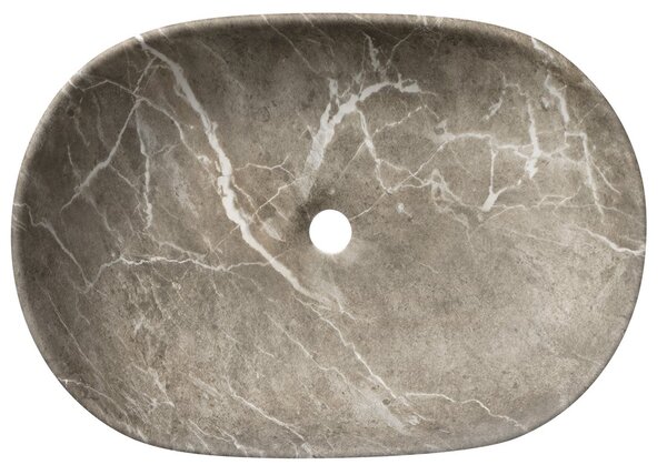 Sapho Sapho, CALEO keramické umývadlo na dosku 60x42cm, breccia marmor, CA590BM