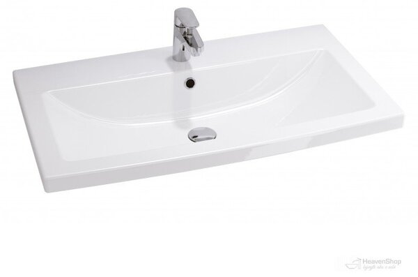 Cersanit Tirso, závesná umývadlová skrinka 794x447x572 mm + keramické umývadlo, béžová matná, S801-543