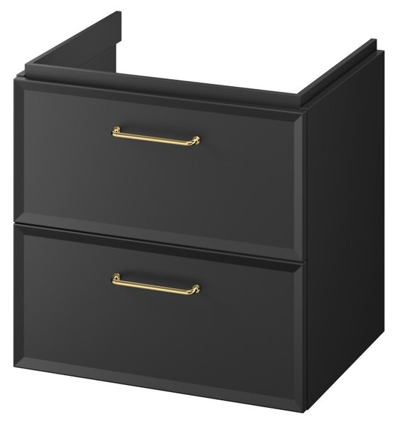 Cersanit Mille, umývadlová skrinka 594x446x551 mm, čierna matná, S1021-002