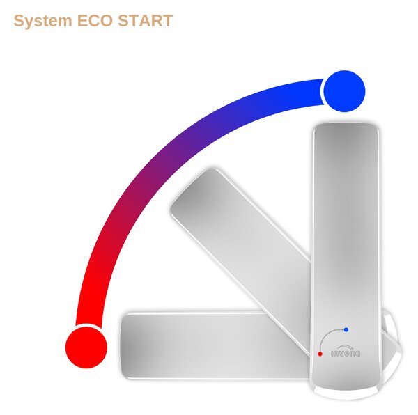 Invena Ligaria, vysoká drezová batéria s elastickým ramenom, systém Eco Start, zlatá lesklá/čierna matná, INV-BZ-39-009-L