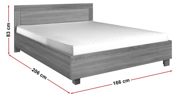 NovýNábytok.sk Manželská posteľ 160 cm Camber C22 (biela) (s roštom). Akcia -19%. Vlastná spoľahlivá doprava až k Vám domov. 1043047