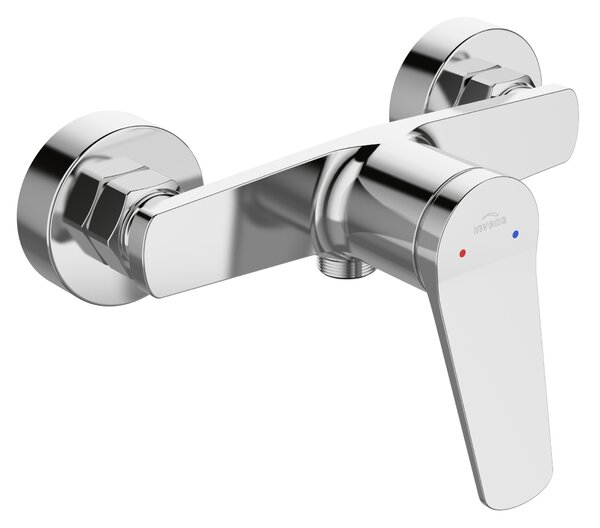 Invena Alonia, nástenná sprchová batéria, chrómová, INV-BN-70-001-V