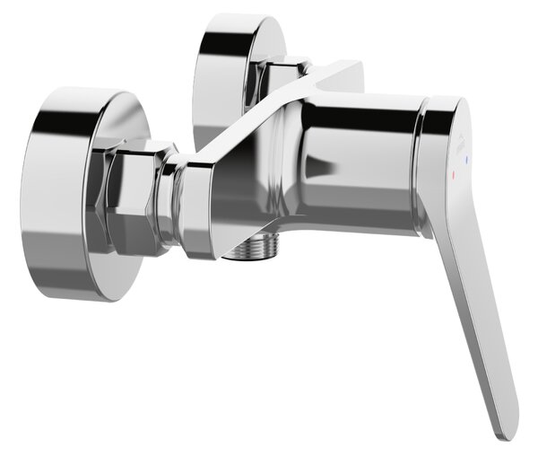 Invena Alonia, nástenná sprchová batéria, chrómová, INV-BN-70-001-V