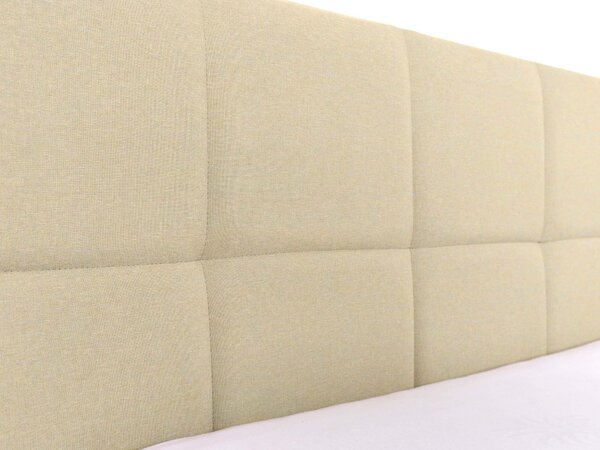 Manželská čalúnená posteľ s úložným priestorom Comone 160x200 - krémová
