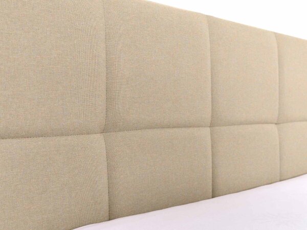 Manželská čalúnená posteľ s úložným priestorom Comone 160x200 - béžová
