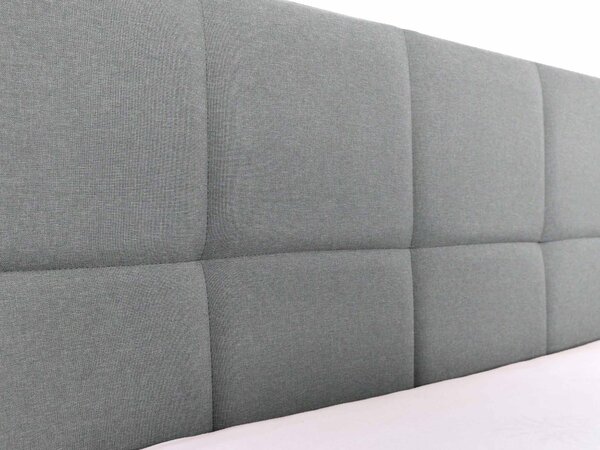 Manželská čalúnená posteľ s úložným priestorom Comone 140x200 - sivá