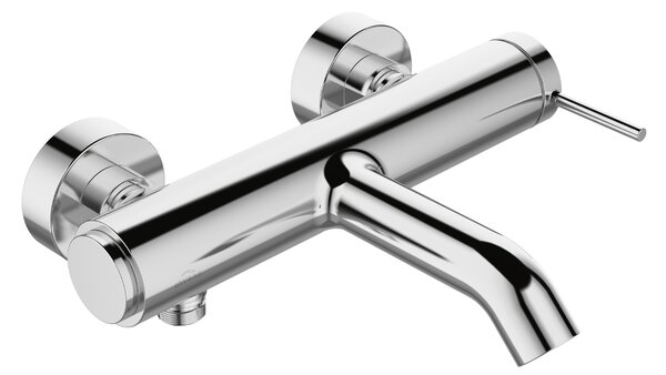 Invena Kalitea, nástenná vaňová batéria 150mm, chrómová, INV-BW-72-001-V