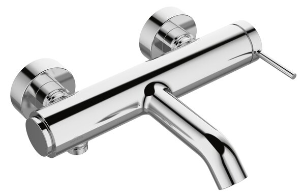 Invena Kalitea, nástenná vaňová batéria 150mm, chrómová, INV-BW-72-001-V