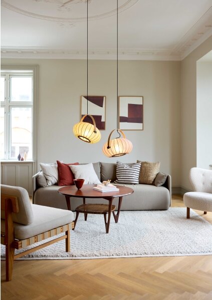 Halo Design 746361 - Závesný luster na lanku DC 1xE27/40W/230V, priemer 40 cm, zelená/dub