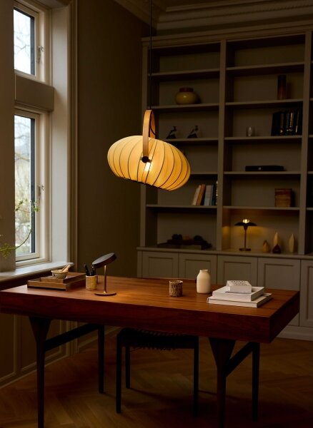 Halo Design 746361 - Závesný luster na lanku DC 1xE27/40W/230V, priemer 40 cm, zelená/dub