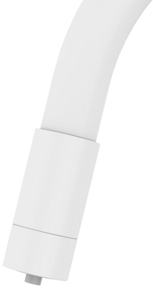 Invena Magic, stojanková drezová batéria s flexibilným ramenom a filtrom na pitnú vodu, biela matná, INV-BZ-02-F02-V