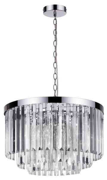 Luster na reťazi VETRO 5xE14/60W/230V lesklý chróm
