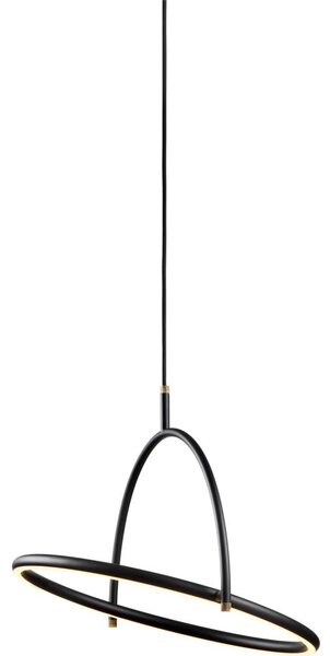 Halo Design 749539 - Stmievateľný LED luster na lanku TILT LED/40W/230V pr. 40 cm čierna