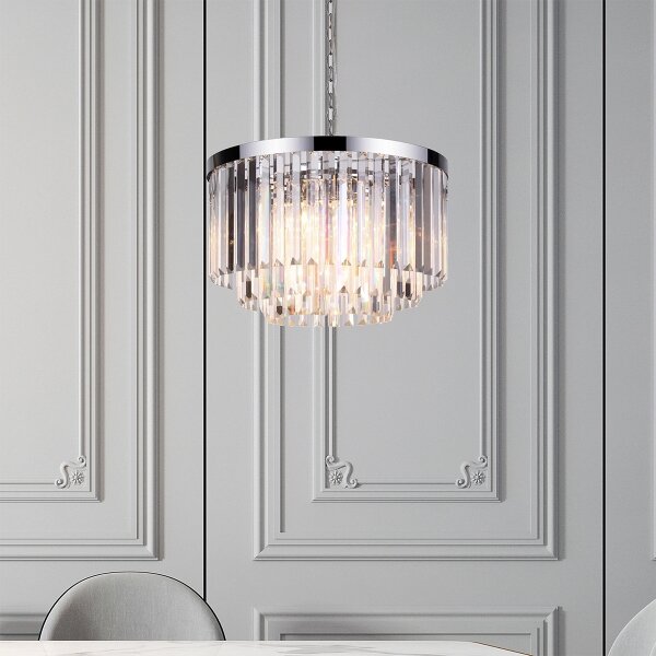 Luster na reťazi VETRO 5xE14/60W/230V lesklý chróm