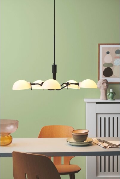 Halo Design 740369 - Luster na lane KJOBENHAVN 5xG9/28W/230V priemer 50 cm čierna