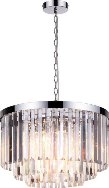 Luster na reťazi VETRO 5xE14/60W/230V lesklý chróm