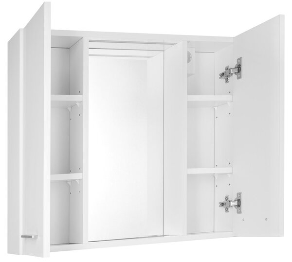 Aqualine Aqualine, ZOJA/KERAMIA FRESH STRIP galérka s LED osvetlením, 70x60x14cm, biela, 45025S