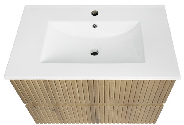 Aqualine Aqualine, PANEDA STRIP umývadlová skrinka 74,5x55x45,2cm, dub emporio, PN375