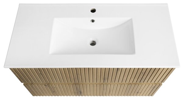 Aqualine Aqualine, PANEDA STRIP umývadlová skrinka 99,5x55x45,2cm, dub emporio, PN310