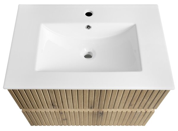 Aqualine Aqualine, PANEDA STRIP umývadlová skrinka 69,5x55x45,2cm, dub emporio, PN370