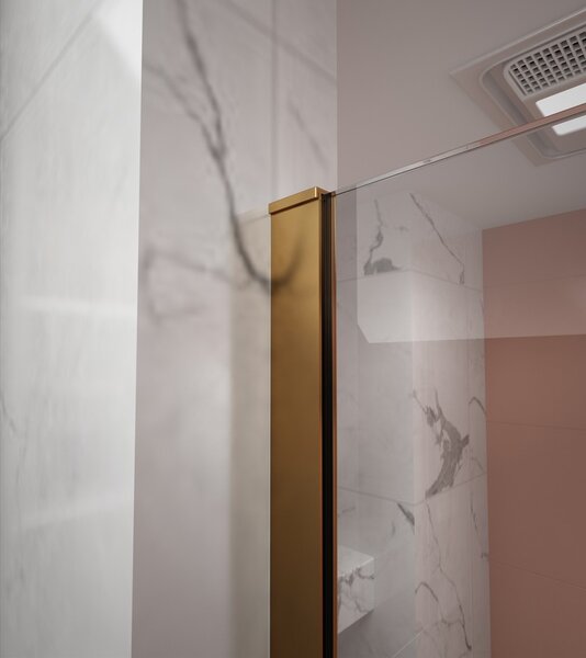 Erga Paris, stabilizačná vzpera pre sprchové zásteny s hrúbkou skla 8mm, dĺžka max. 150cm, zlatá matná, ERG-V02-PARIS-BAR-GB