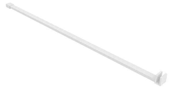 Erga Paris, stabilizačná vzpera pre sprchové zásteny s hrúbkou skla 8mm, dĺžka max. 150cm, biela matná, ERG-V02-PARIS-BAR-WH