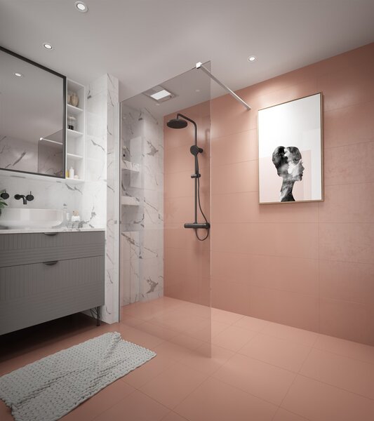 Erga Paris, stabilizačná vzpera pre sprchové zásteny s hrúbkou skla 8mm, dĺžka max. 150cm, biela matná, ERG-V02-PARIS-BAR-WH