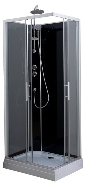 Aqualine Aqualine, GRANVIK obdĺžnikový sprchový box 700x900x2180mm, číre sklo, GG70X90