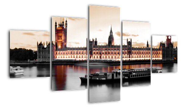 Panorama Londýna - obraz (Obraz 125x70cm)
