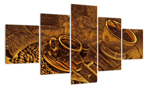 Obraz kávových zŕn na stenu (Obraz 125x70cm)