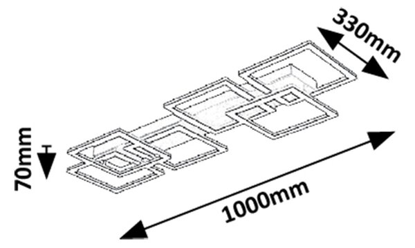 Rabalux FATMA LED stropné svietidlo 71390