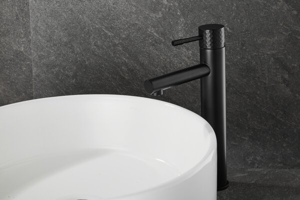 Gamma Roy, vysoká umývadlová batéria h-301, čierna matná, GMA-BRYPUW-BK