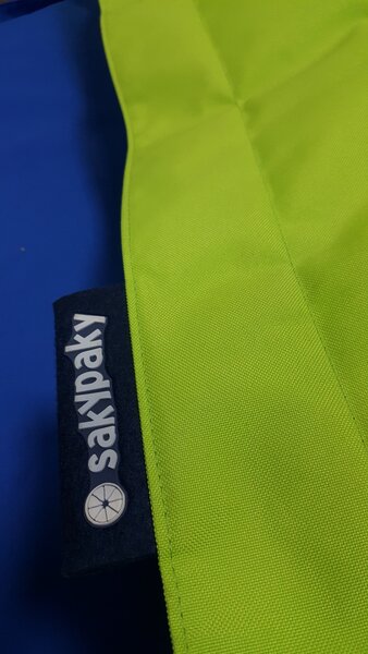SakyPaky Kanafas sedací vak tmavě šedý melír